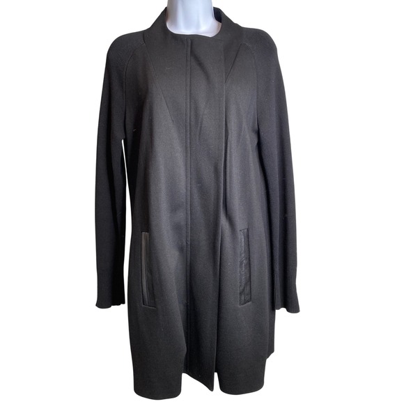 Cabi Womens‎ Tailor Black Ponte Knit Jacket Size Small Coatigan Quiet Luxury - Picture 1 of 12